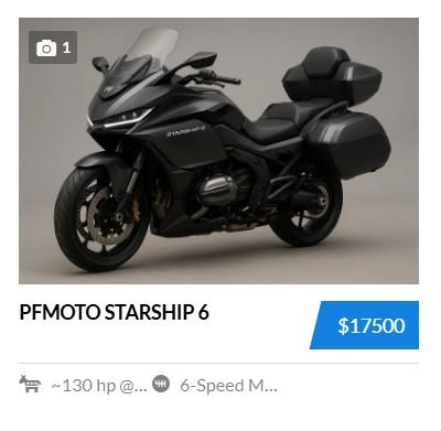 PFMoto Starship 6 tourer